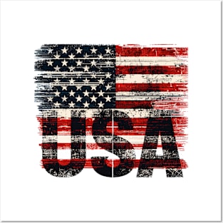 USA Flag Posters and Art